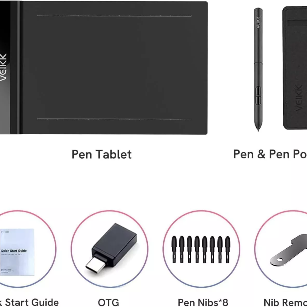 Ultra-Thin Graphics Tablet – Professional 6x4 Inch Drawing Tab with Battery-Free - Image 5