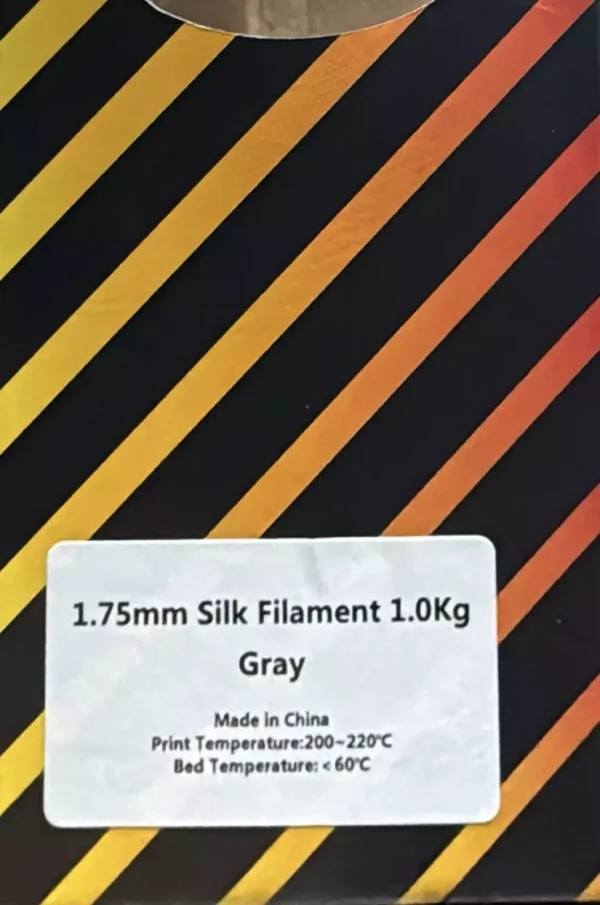 1.75MM SILK PLA 3D Printer Filament 1KG Fits for Most FDM 3D Printers (Grey) - Image 10