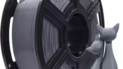 1.75MM SILK PLA 3D Printer Filament 1KG Fits for Most FDM 3D Printers (Grey)