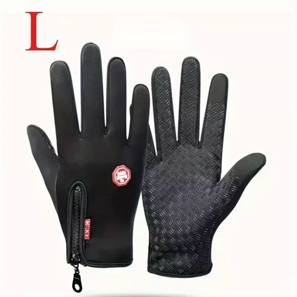 Unisex Winter Gloves Windproof Touchscreen Running Gloves Washable Gloves Large