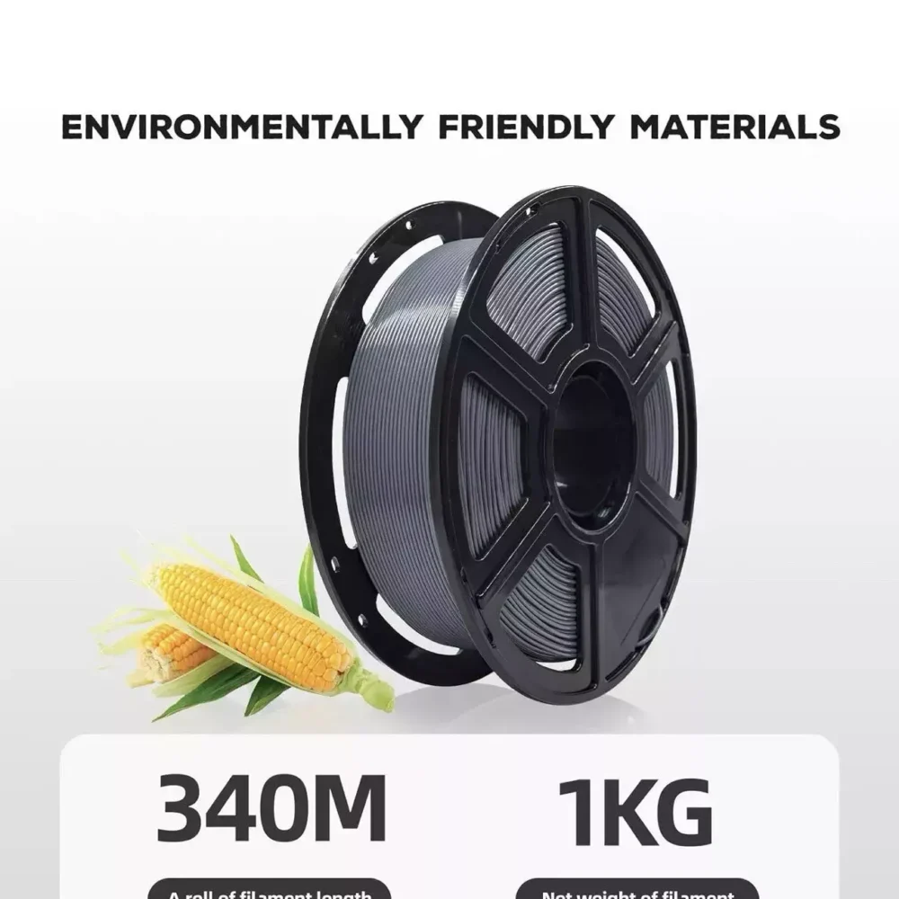 1.75MM SILK PLA 3D Printer Filament 1KG Fits for Most FDM 3D Printers (Grey) - Image 2