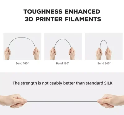 1.75MM SILK PLA 3D Printer Filament 1KG Fits for Most FDM 3D Printers (Grey) - Image 6