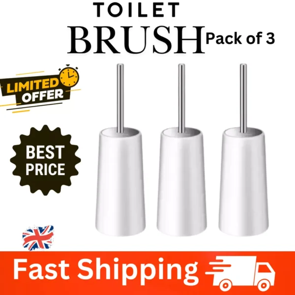 Toilet Brush with Holder Ventilated | Set Of 3