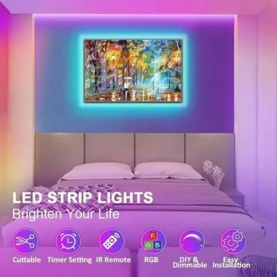 LED Strip Lights10M RGB 5050 Colour Changing Tape Cabinet Kitchen,TV,Lighting - Image 2
