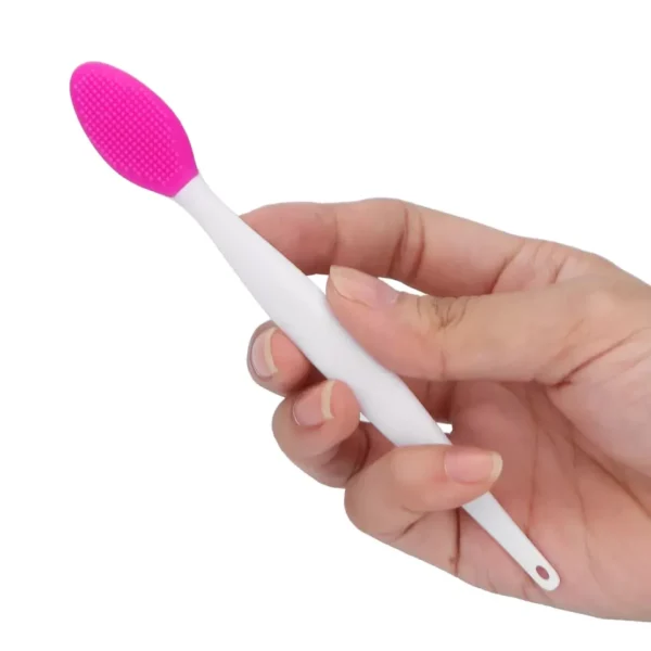 2pcs, Silicone face brush for skin care, exfoliation, nose, blackhead cleaner - Image 4