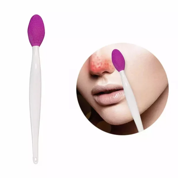 2pcs, Silicone face brush for skin care, exfoliation, nose, blackhead cleaner - Image 6