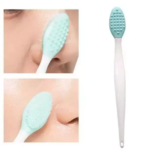 2pcs, Silicone face brush for skin care, exfoliation, nose, blackhead cleaner - Image 8