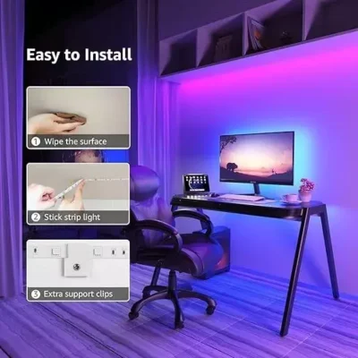 LED Strip Lights10M RGB 5050 Colour Changing Tape Cabinet Kitchen,TV,Lighting - Image 6