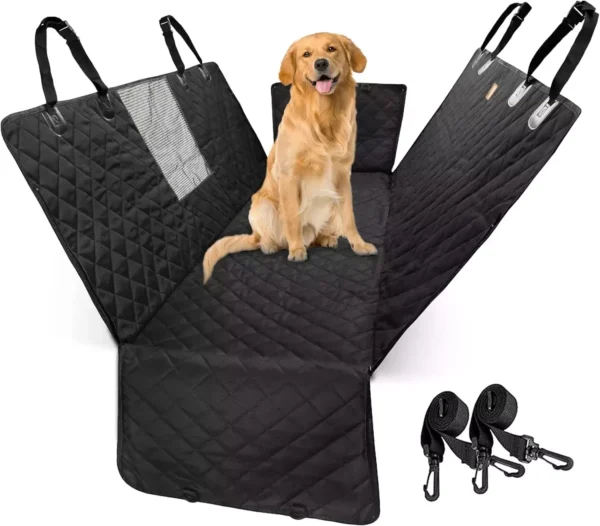 4-in-1 Pet Car Seat Cover | Hammock & Protector | Waterproof & For Back Seat