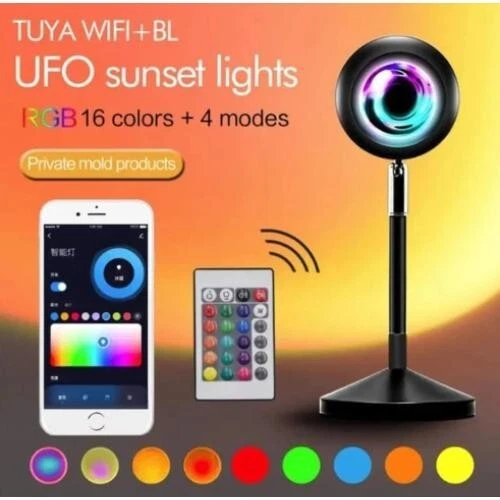 Sunset Lamp Projection - 16 Colour | Sunset Light with 24Keys Remote Multicolour