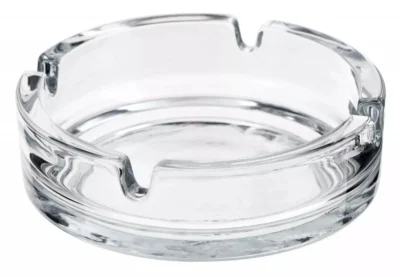 2 Glass Ashtray Cigarette Smoking Round - Image 5