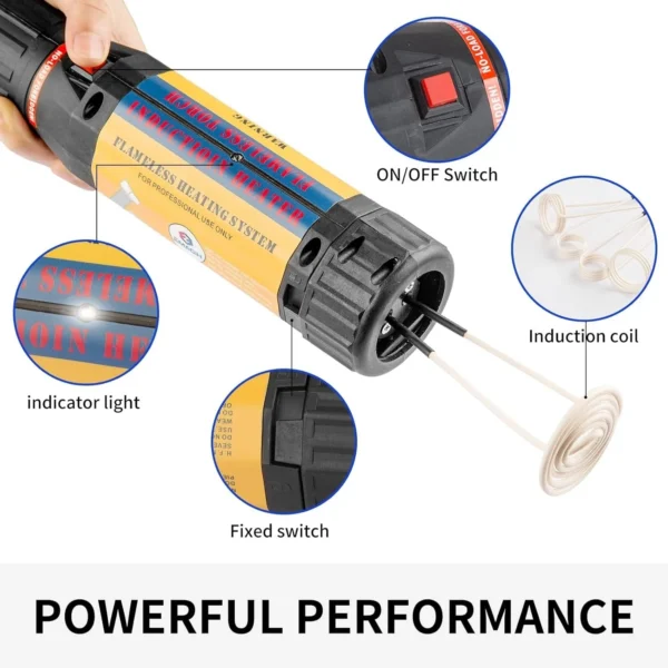 Auto Use Bolts Nuts Remover Car Garage 6 round and 2 straight coils 110V 1200W - Image 5