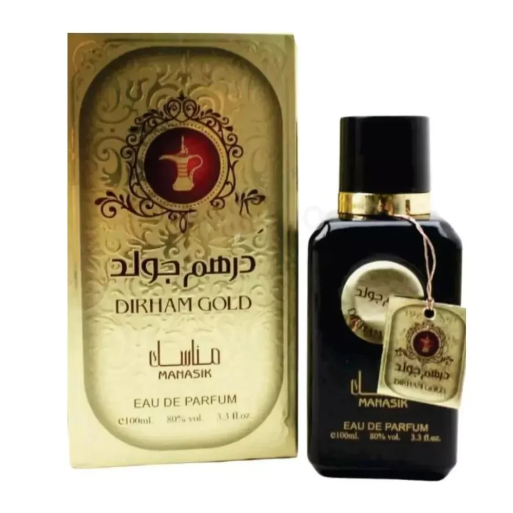 Dirham oud Gold 100ml Unisex EDP – Luxurious Arabian Perfume, Expiry 07/2029