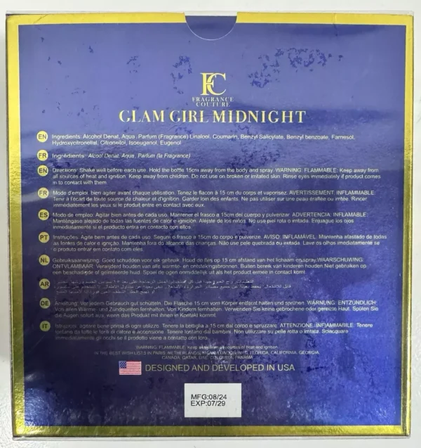 Glam Girl Midnight Blue EDP 100ml Perfume Spray for Women – Long Lasting Scent - Image 2