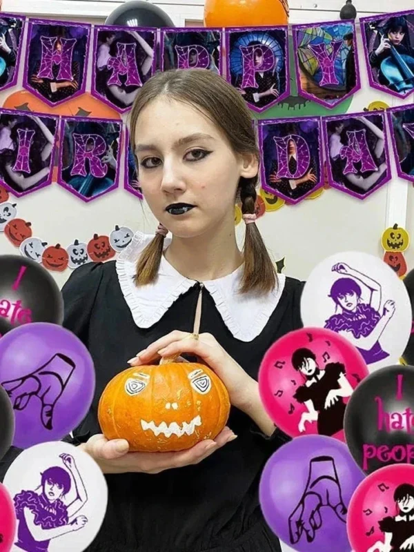 Wednesdays Addams Party Decor, Birthday Party Supplies - Image 3
