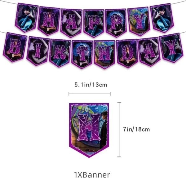 Wednesdays Addams Party Decor, Birthday Party Supplies - Image 2