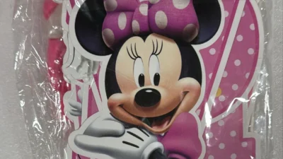 Minnie mouse birthday banner Minnie balloons decoration