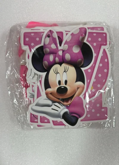 Minnie mouse birthday banner Minnie balloons decoration