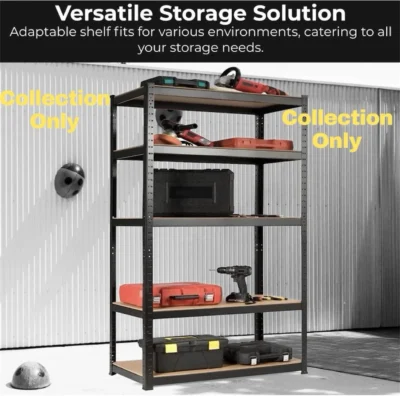 Rack Garage Shelving Units 180x120x45cm Single Bay 5 Tier Shelf Heavy Duty