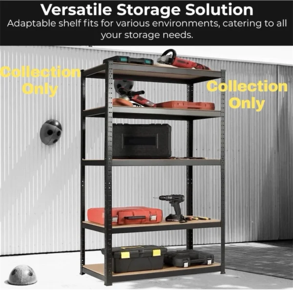 Rack Garage Shelving Units 180x120x45cm Single Bay 5 Tier Shelf Heavy Duty
