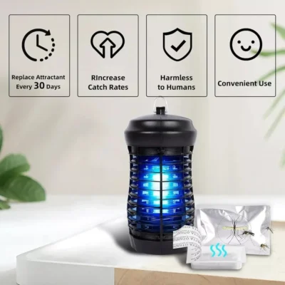 Mosquito Killer Lamp Zapper Bug Fly Insect Trap UV Light - Image 3