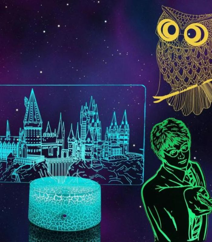 Hogwarts Castle 3D Night Light- Magical Lamp with 7 Colors & 3 Enchanting Design