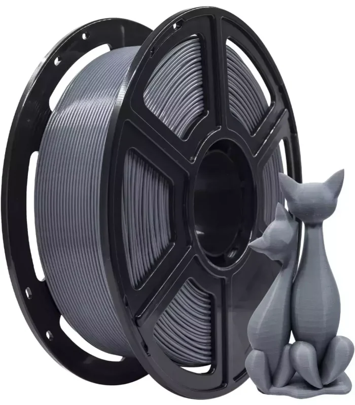 1.75MM SILK PLA 3D Printer Filament 1KG Fits for Most FDM 3D Printers (Grey)