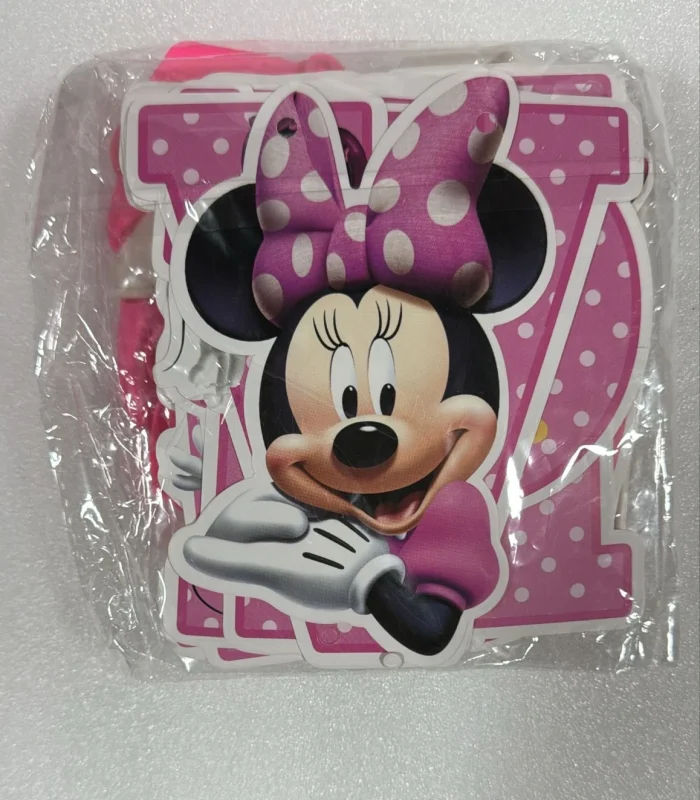Minnie mouse birthday banner Minnie balloons decoration