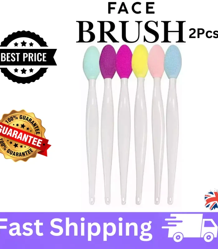 2pcs, Silicone face brush for skin care, exfoliation, nose, blackhead cleaner
