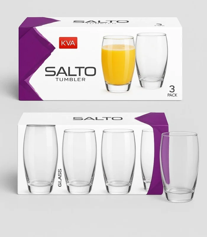 Hiball Tumbler Salto Clear Glass Drinking Glasses – Brand New