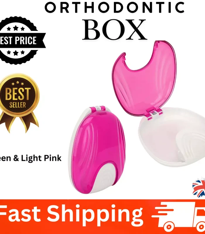 Orthodontic Retainer Box, Denture Storage Case Easy To Clean for Home for Office