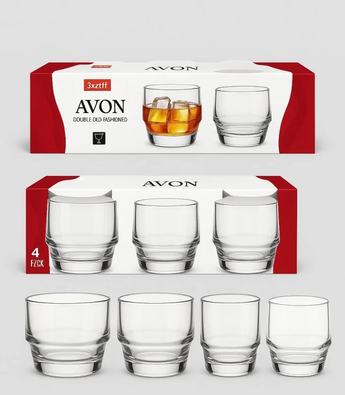 Set of 3 Avon Tumblers Drinking Glasses
